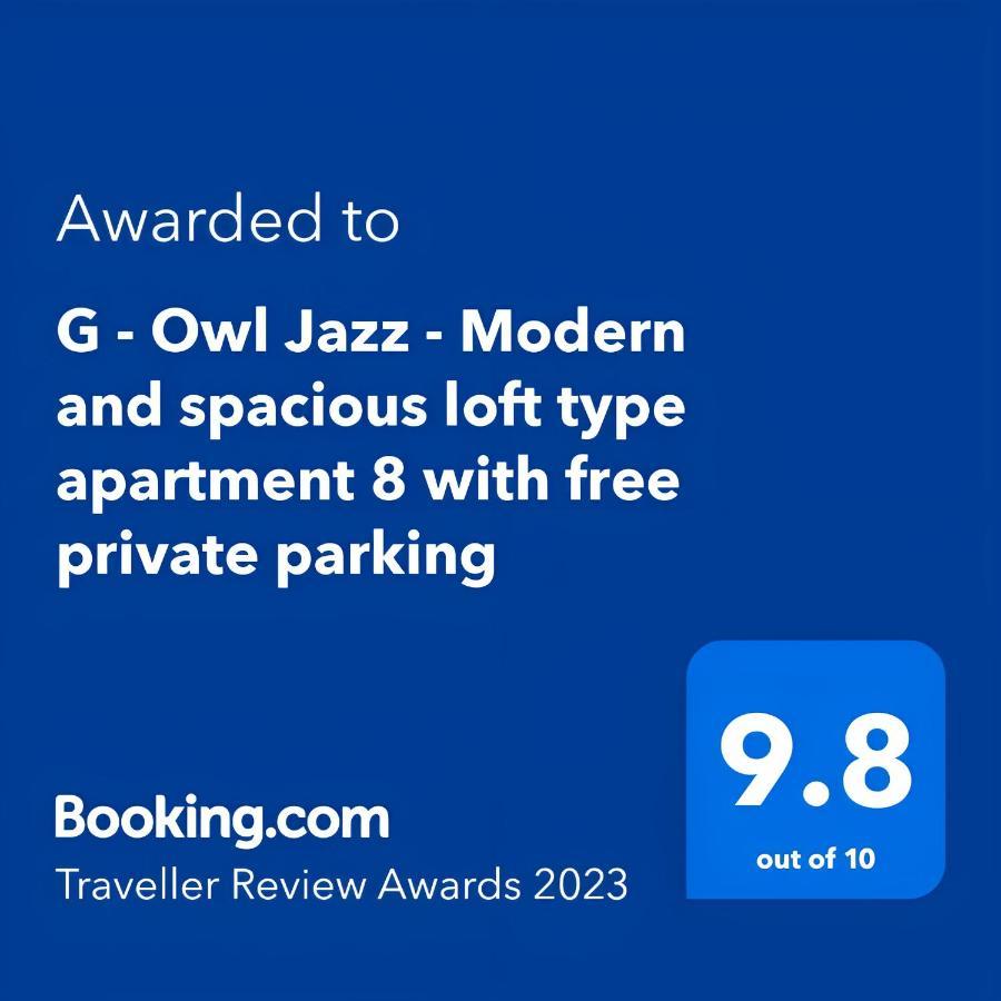 G - Owl Jazz - Modern And Spacious Loft Type Apartment 8 With Free Private Parking Kowno Zewnętrze zdjęcie