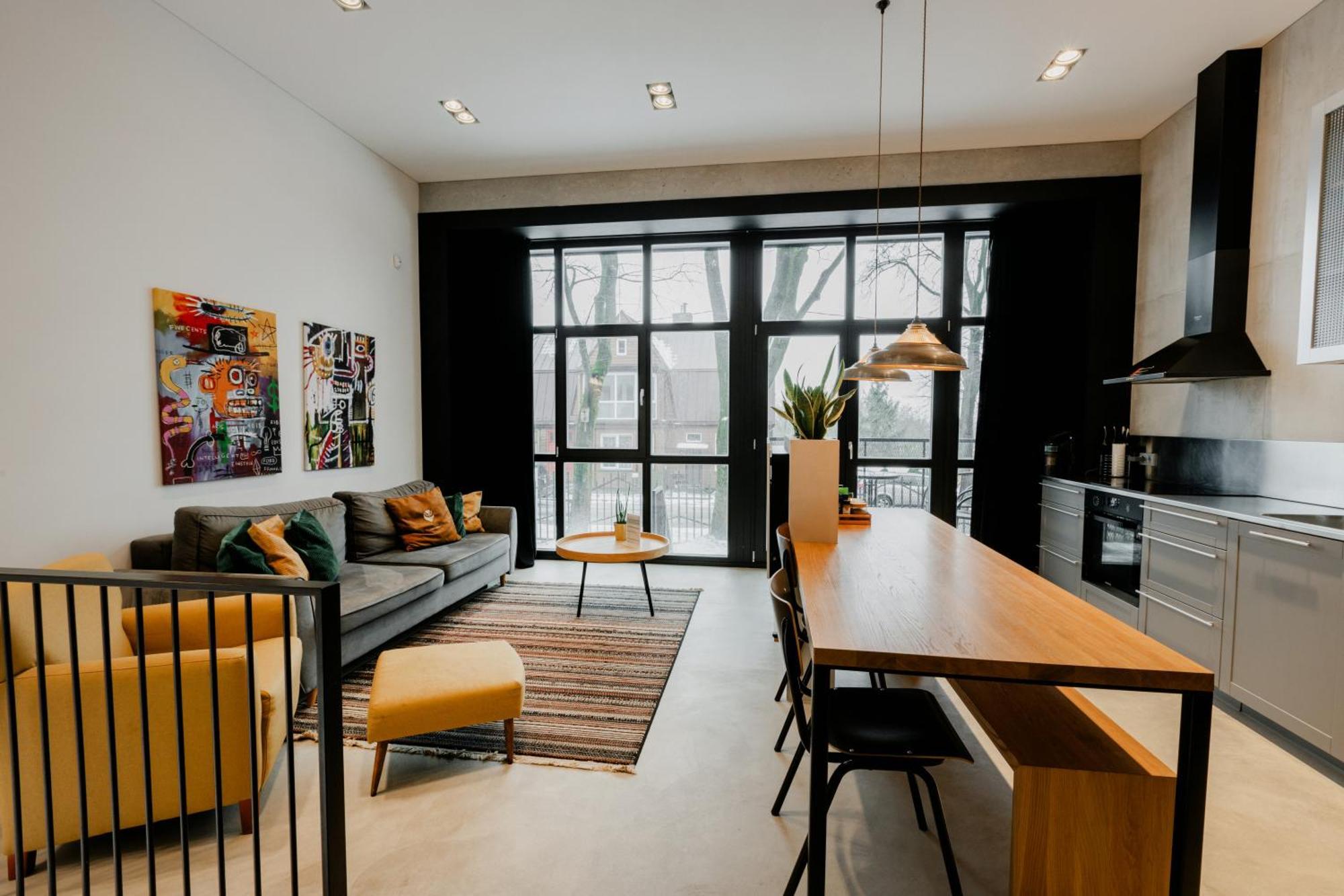 Modern And Spacious Loft Type Apartment 8 With Free Private Parking By "Owl Jazz Apartments" Kowno Zewnętrze zdjęcie